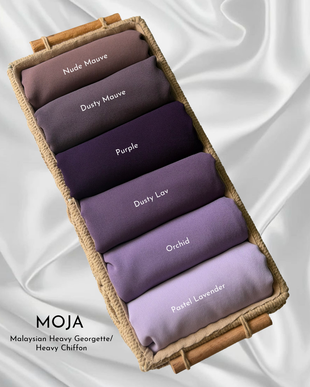 MOJA Premium Malaysian Georgette / Heavy Chiffon
