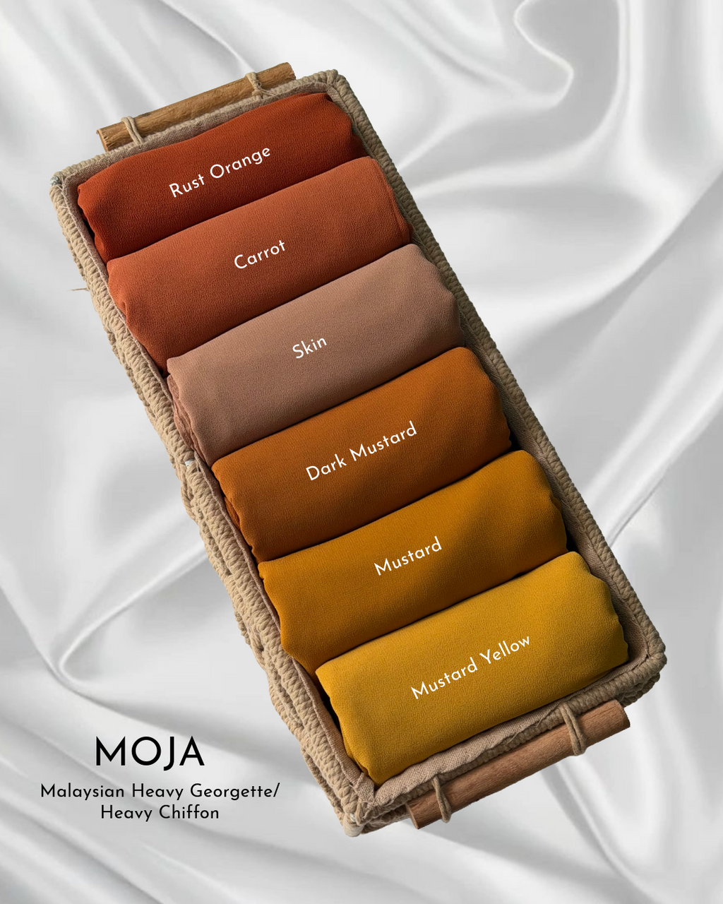 MOJA Premium Malaysian Georgette / Heavy Chiffon Hijabs