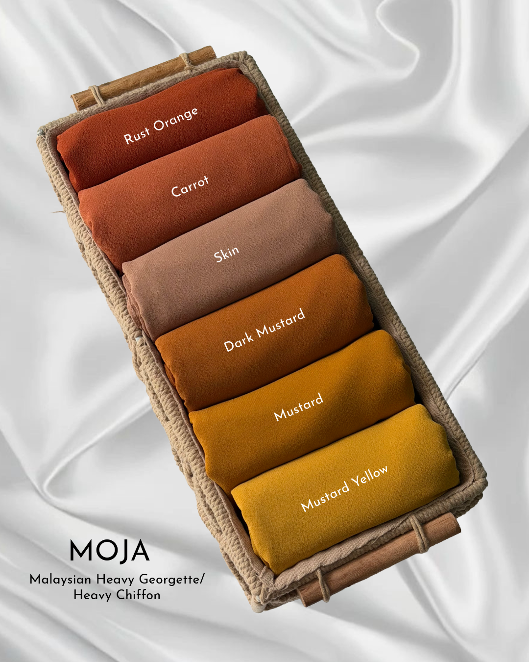 MOJA Premium Malaysian Georgette / Heavy Chiffon Hijabs