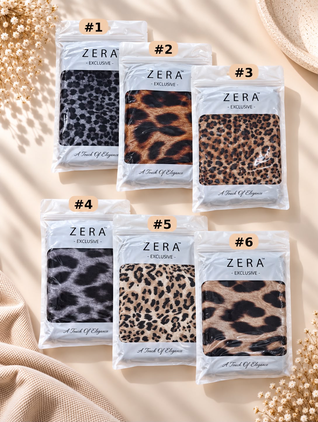 Modal cotton Animal Print Hijabs ZERA