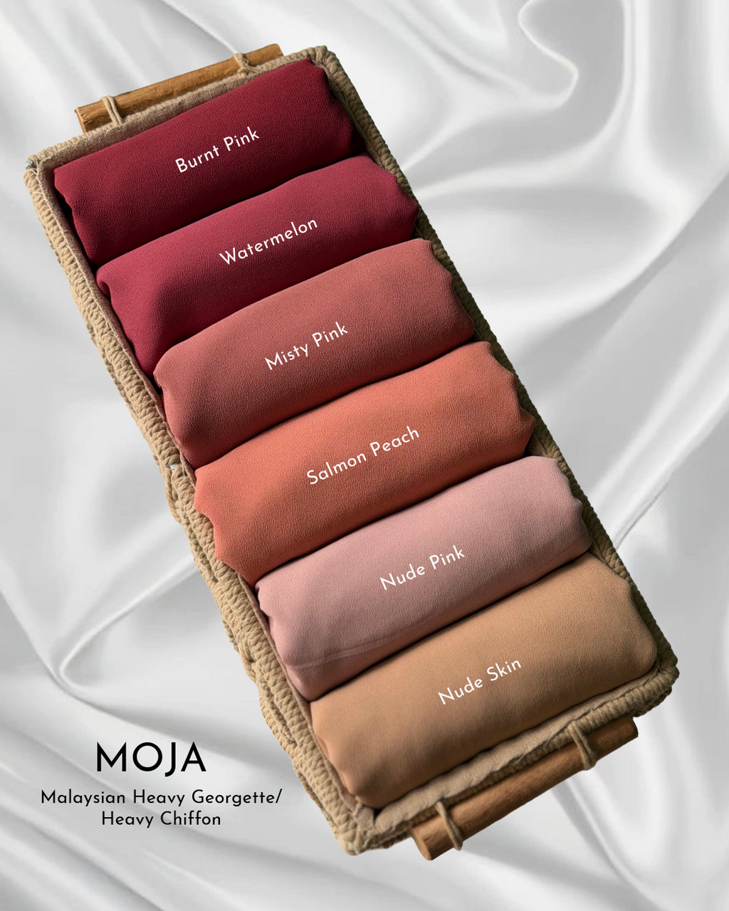MOJA Premium Malaysian Georgette / Heavy Chiffon