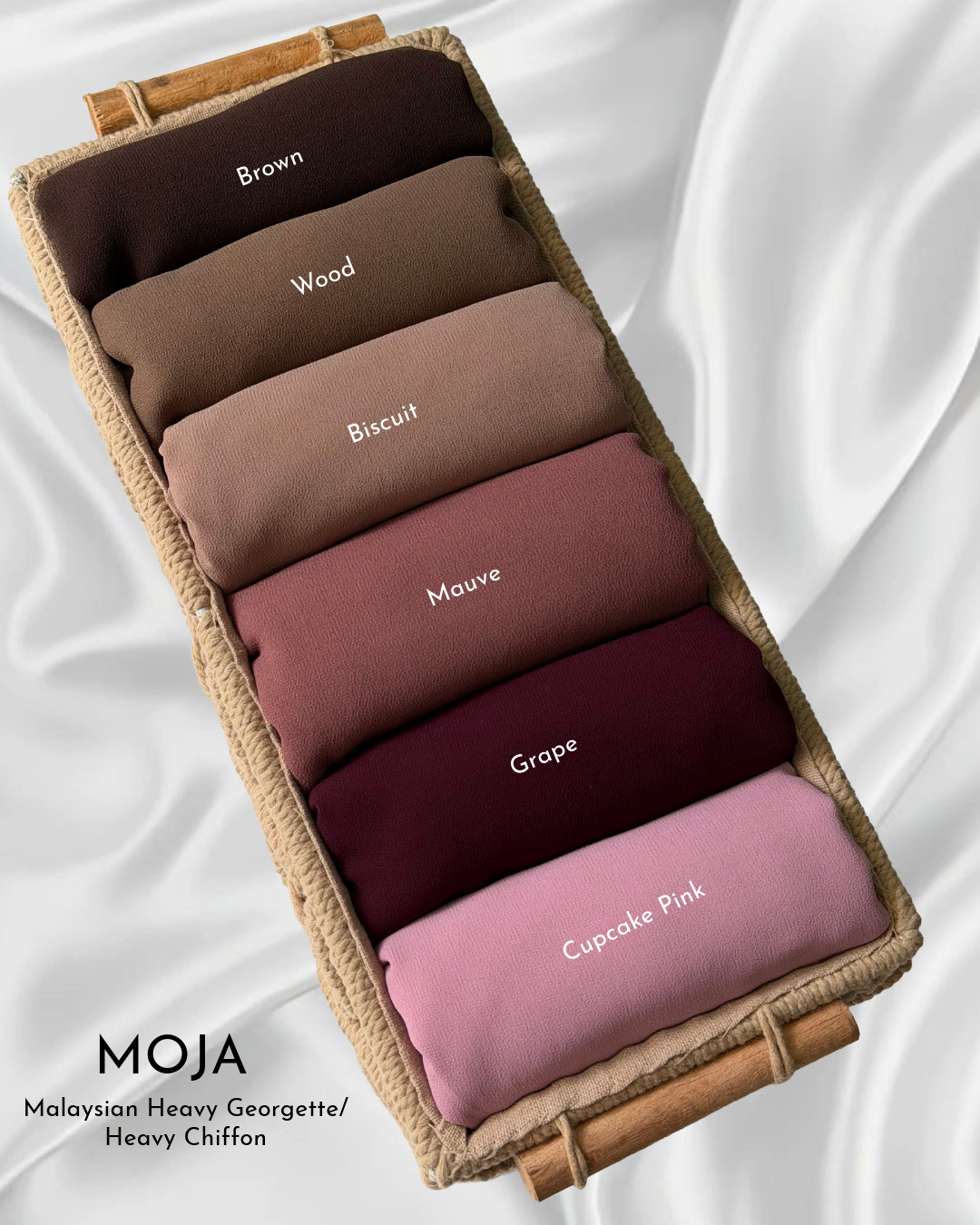 MOJA Premium Malaysian Georgette / Heavy Chiffon