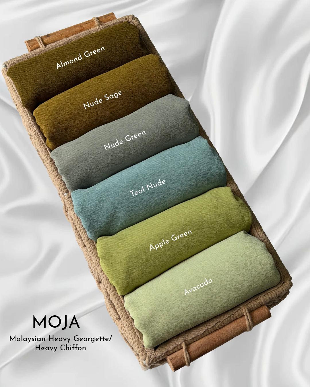 MOJA Premium Malaysian Georgette / Heavy Chiffon Hijabs