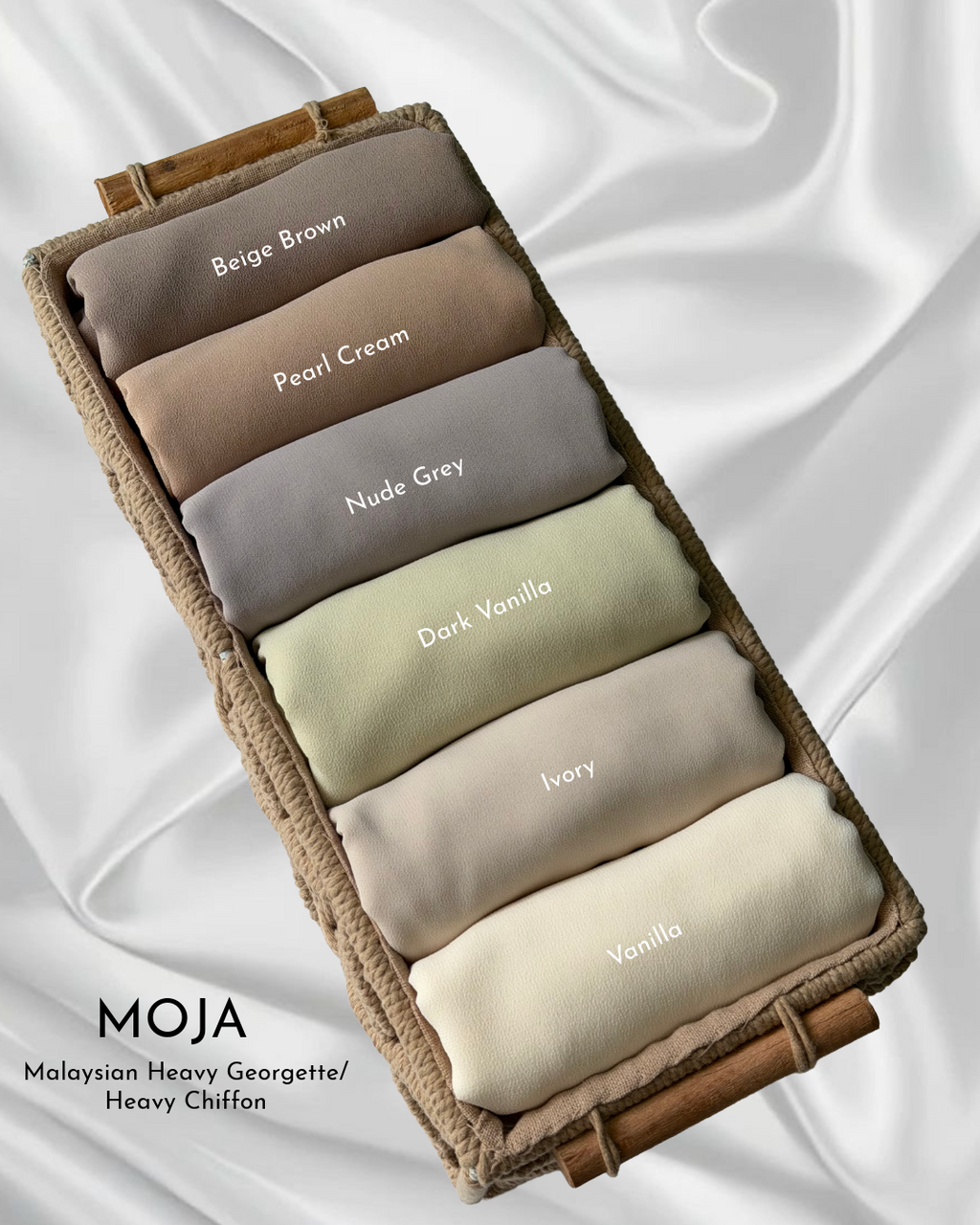 MOJA Premium Malaysian Georgette / Heavy Chiffon