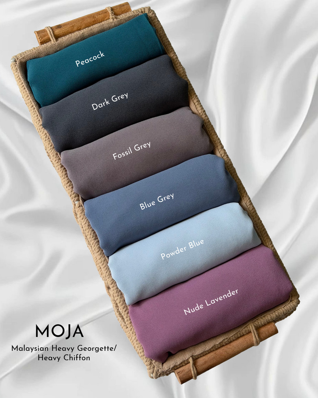 MOJA Premium Malaysian Georgette / Heavy Chiffon