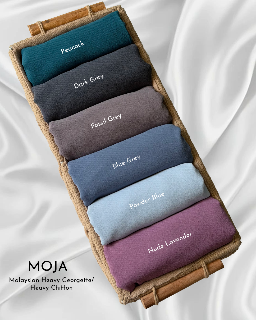 MOJA Premium Malaysian Georgette / Heavy Chiffon