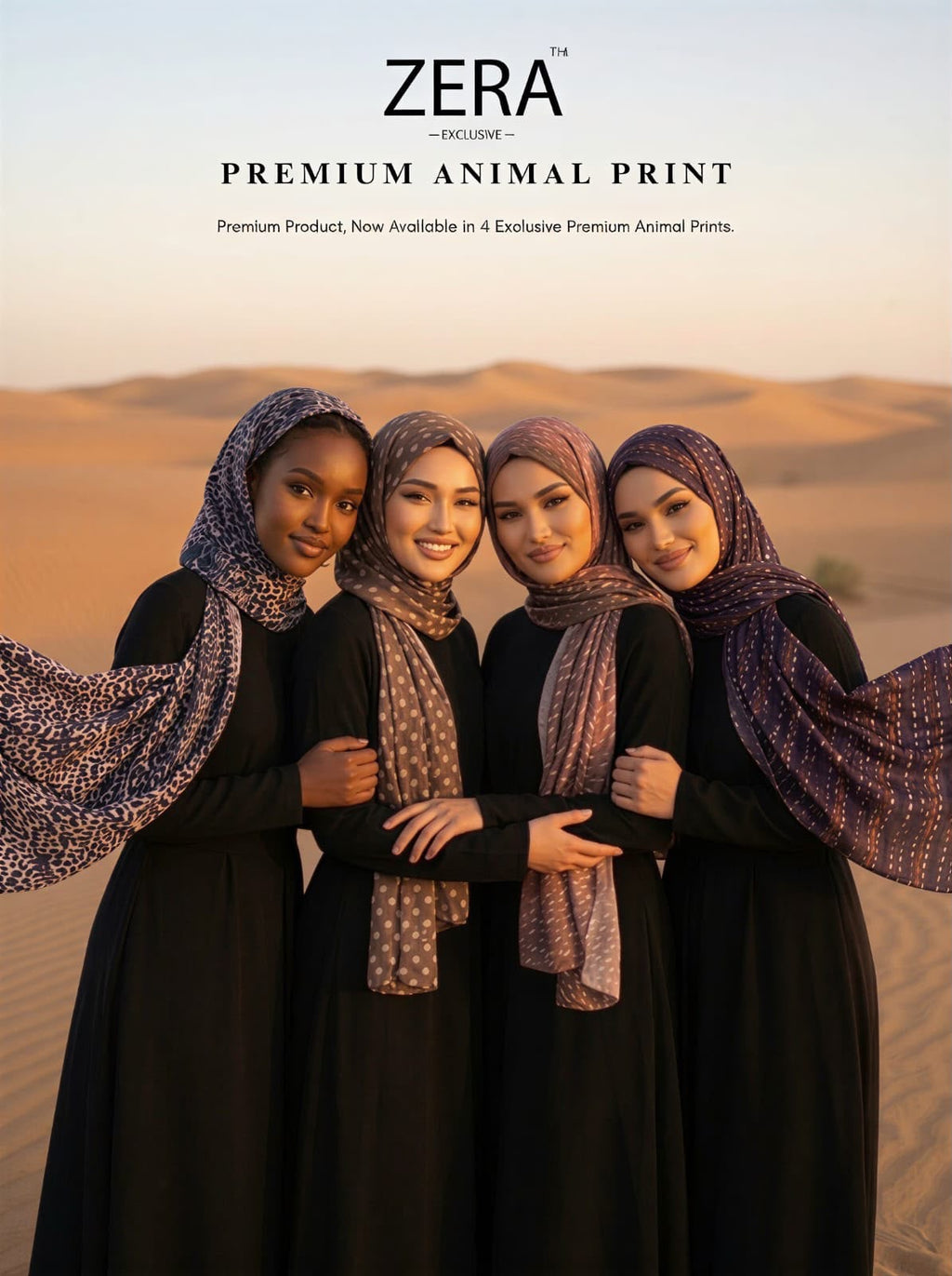 Premium animal print hijabs