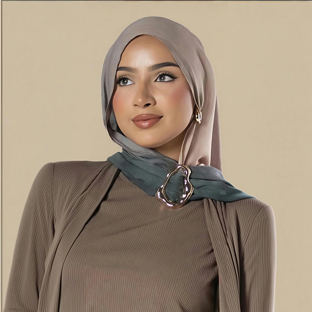 Premium Golden Hijab Hoop/Buckle