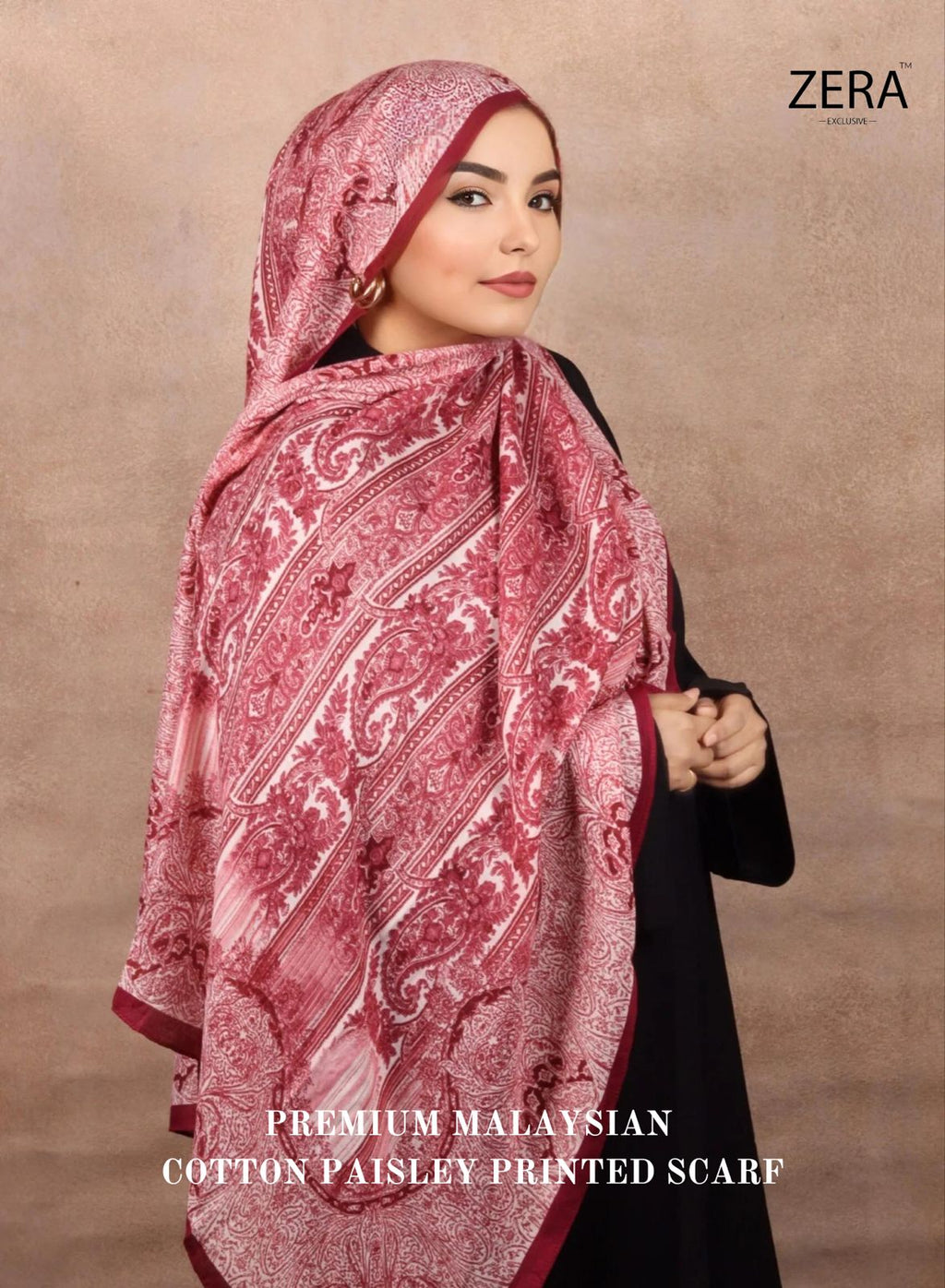 Premium Cotton Paisley Printed Hijabs