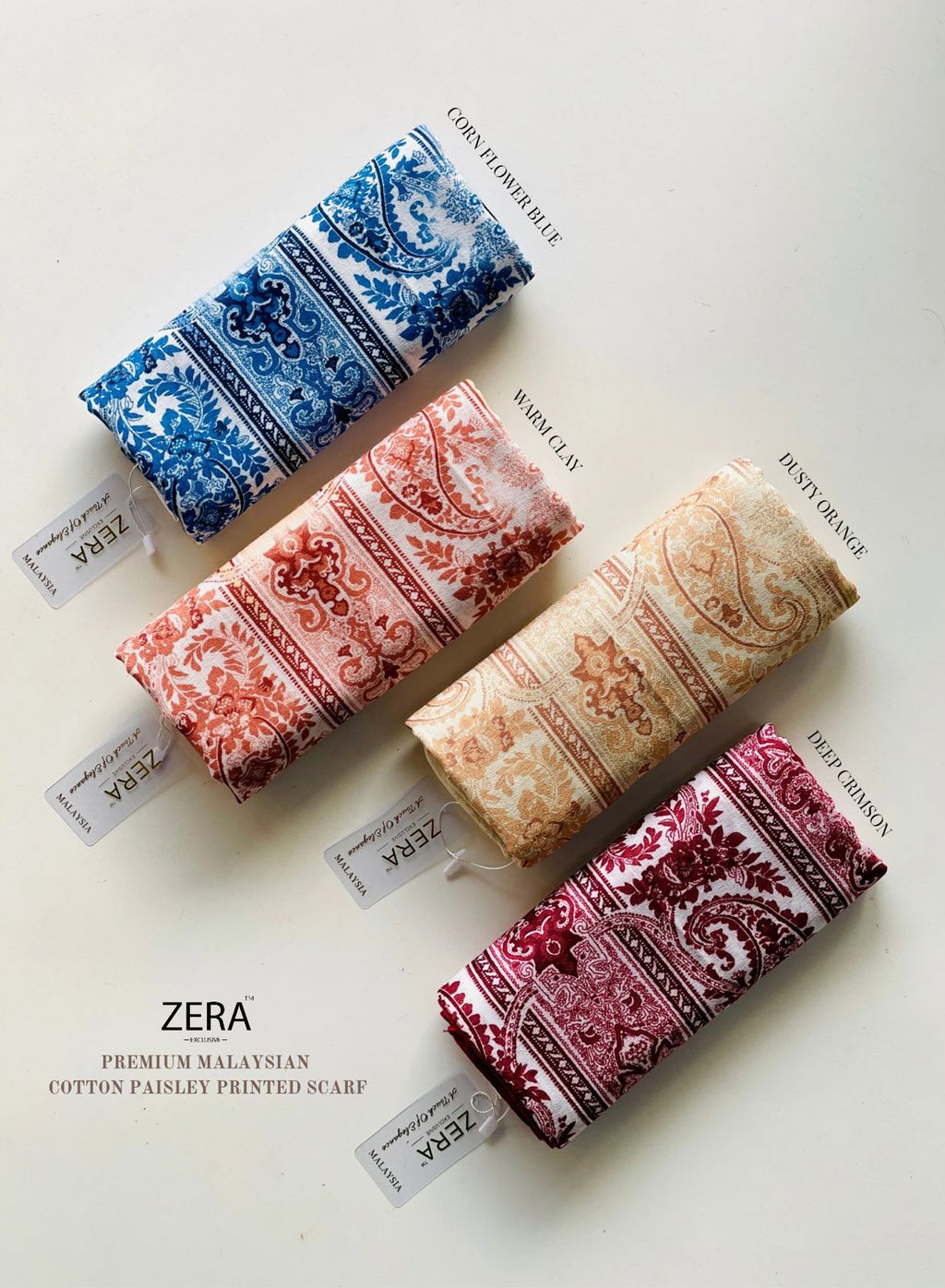 Premium Cotton Paisley Printed Hijabs