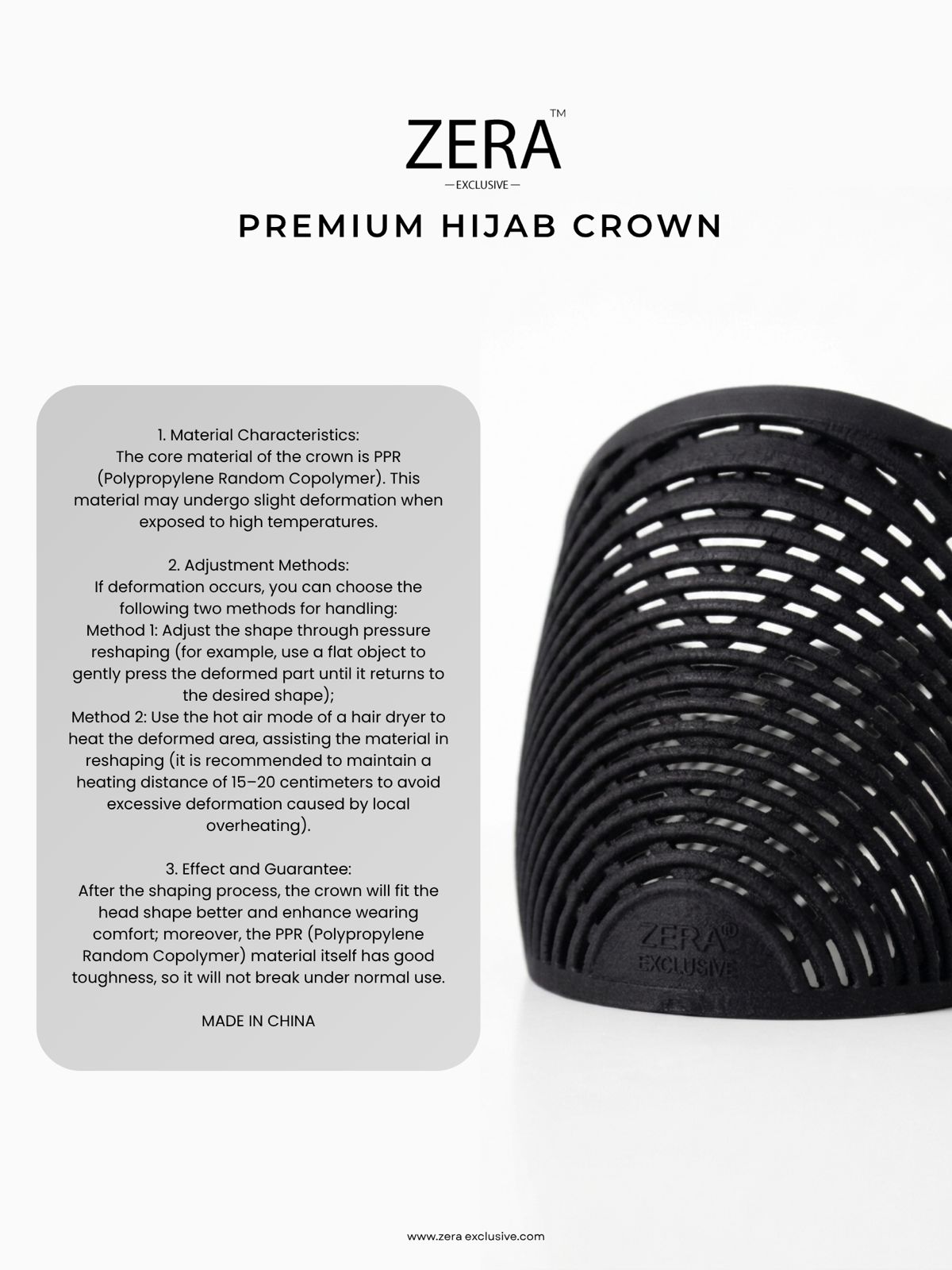 Premium Hijab Crown - ZERA