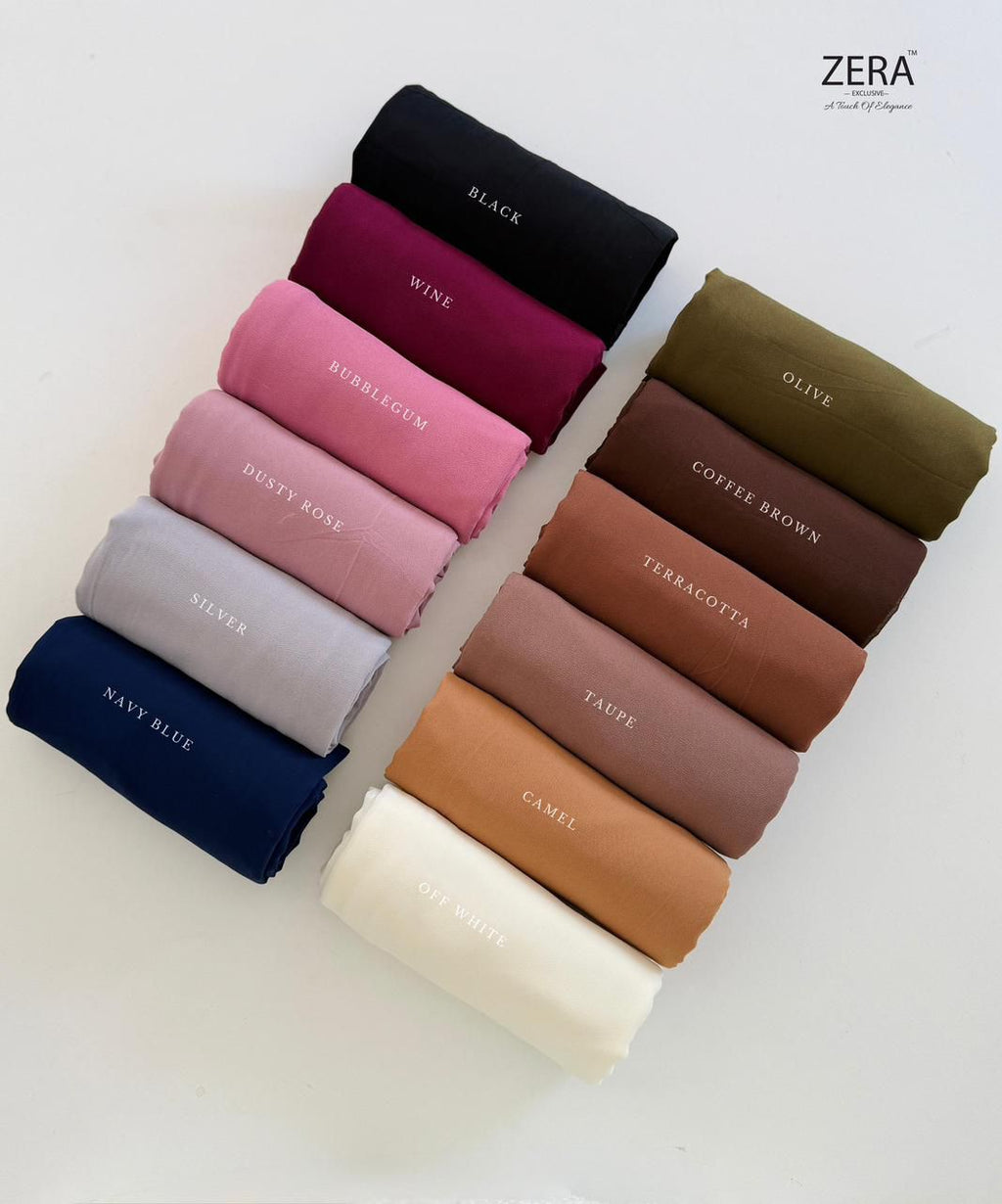 Magnetic Chiffon hijab with attached under cap