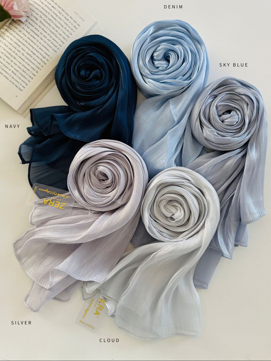 ZERA Premium Organza Shimmer Hijabs