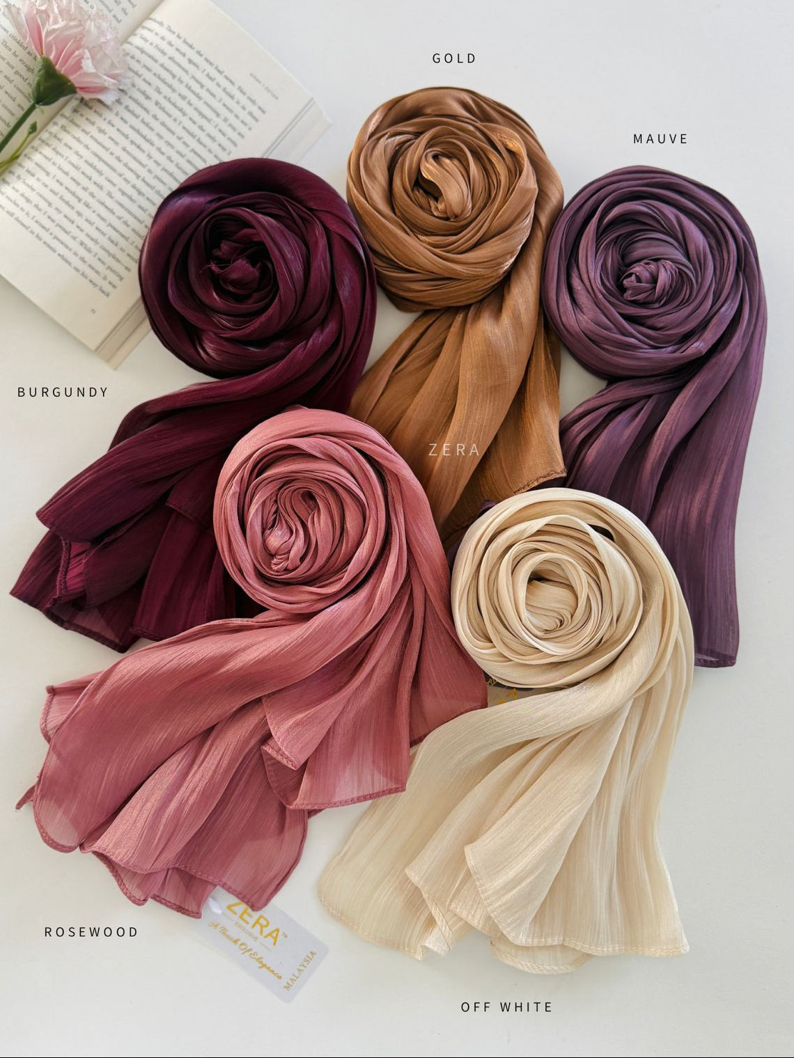 ZERA Premium Organza Shimmer Hijabs