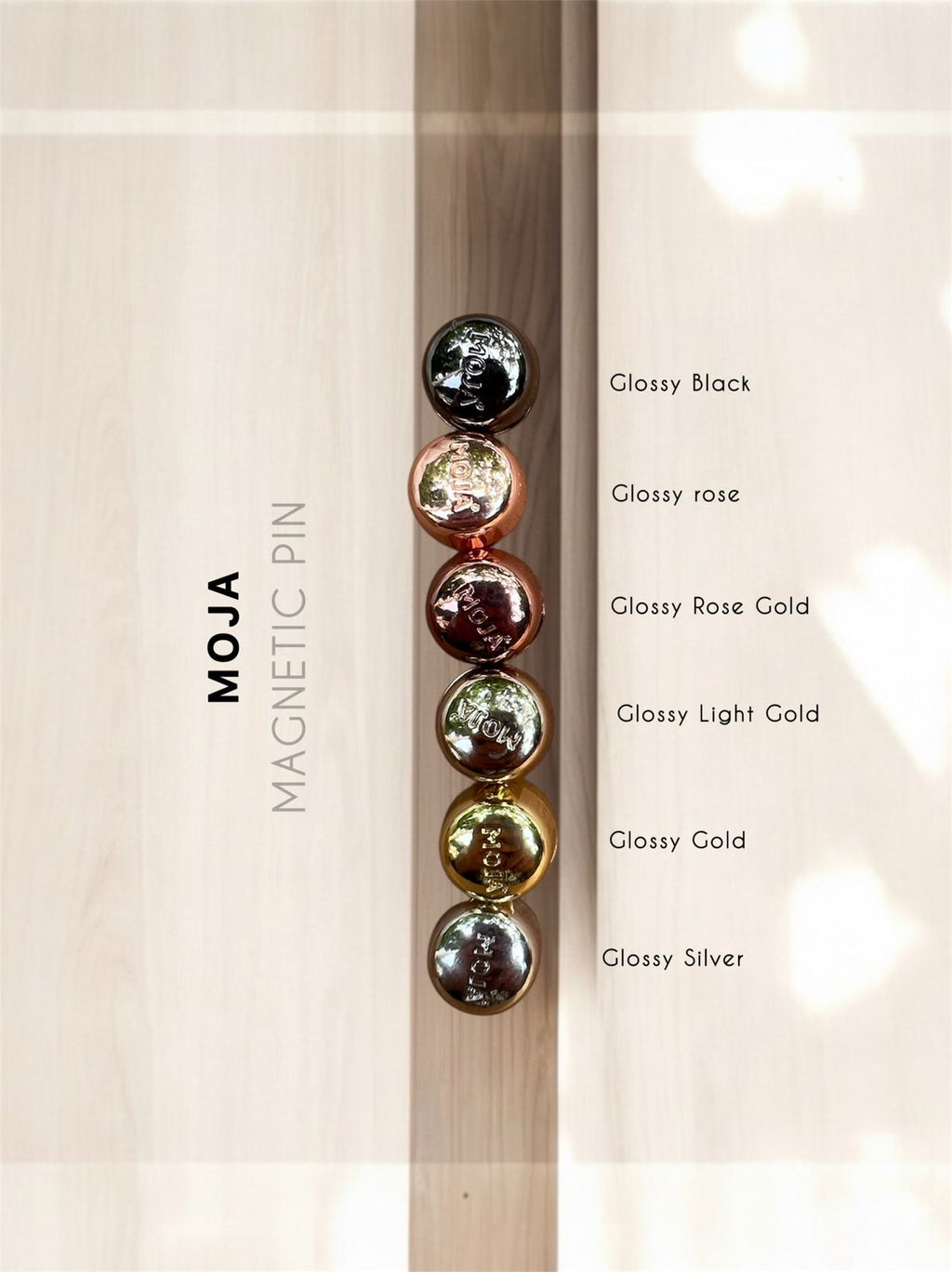 Premium Magnetic Pins - MOJA Brand