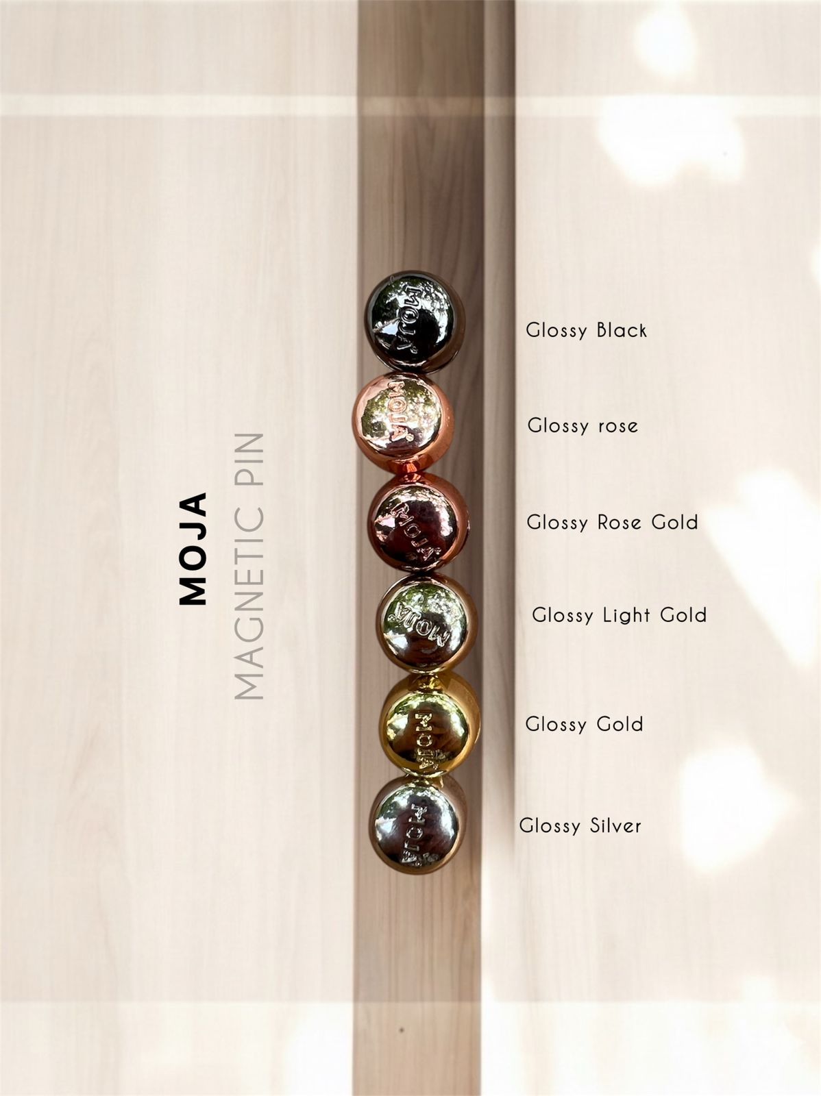Premium Magnetic Pins - MOJA Brand
