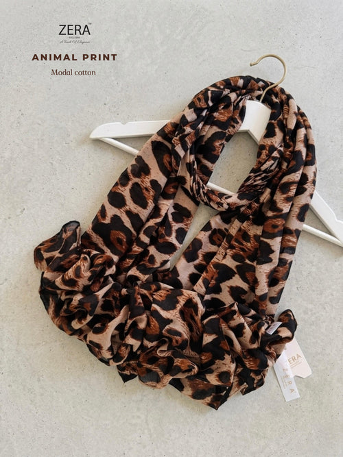 Animal Printed Modal Cotton Hijab