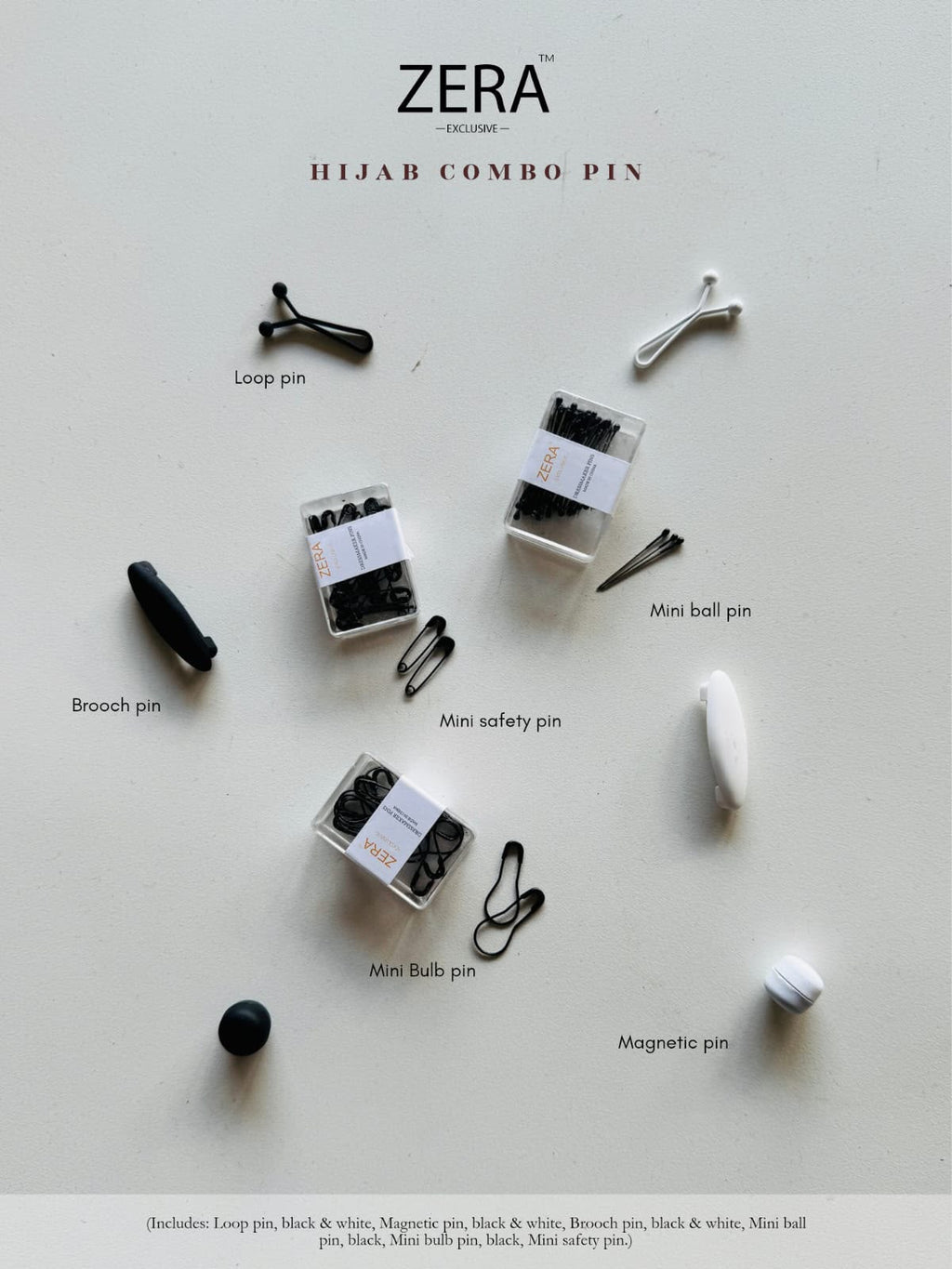 ZERA Hijab Combo Pin Set