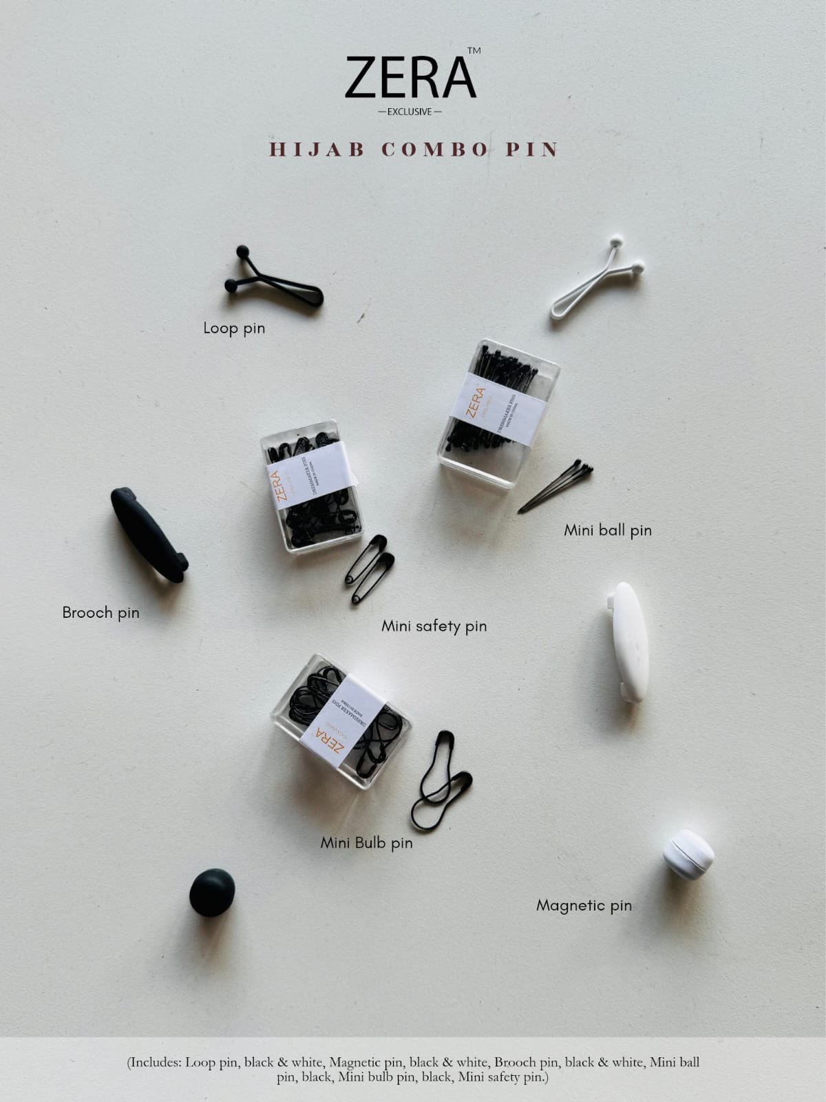 ZERA Hijab Combo Pin Set