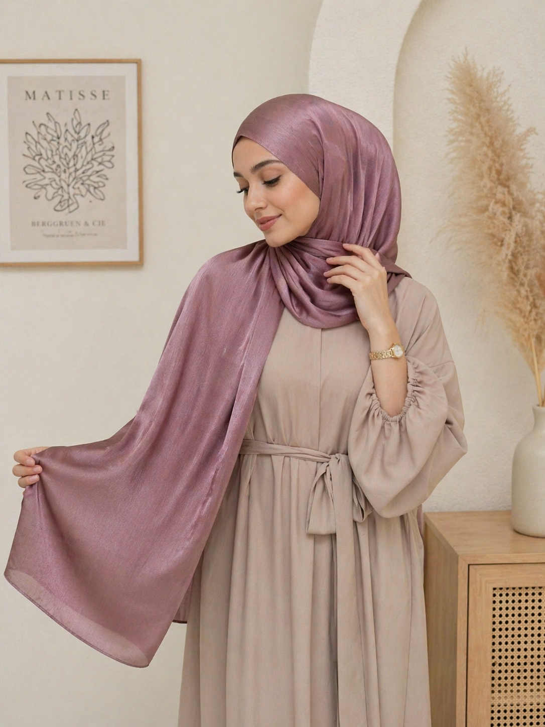 Premium Malaysian Shimmer Satin Hijab
